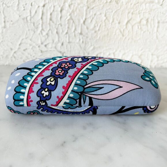 Vera Bradley Sunglass Eyeglass Hard Shell Case Makani Paisley Pattern - Picture 3 of 7